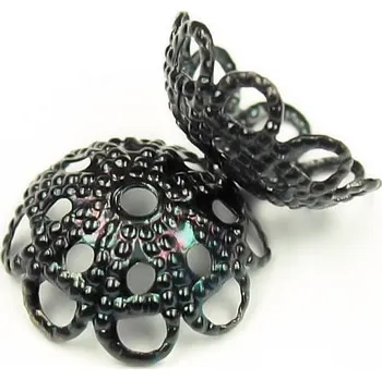 Materiál na výrobu šperku CZ Kaplík 12x4mm černá