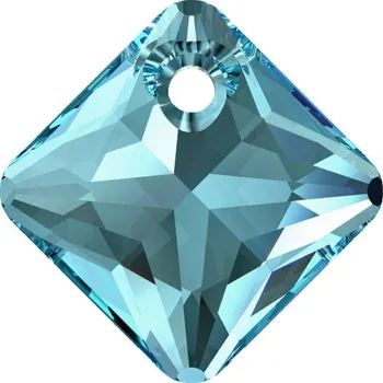 Módní doplněk Swarovski Swarovski® Crystals Princess Cut 6431 9mm Aquamarine