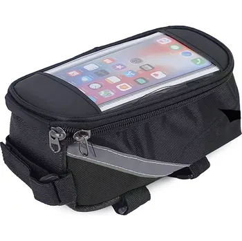 Žertovný předmět Cyklistická brašna na kolo s pouzdrem pro telefony do 5,6" (Cyklotaška nad rám přední vidlice)