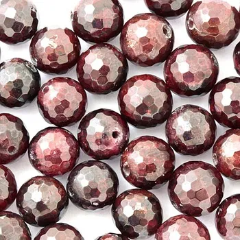 Drahý kámen Granát broušený 8mm (1ks)