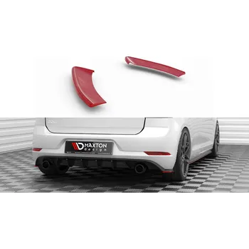 Tuning Maxton Design boční difuzory pod zadní nárazník ver.2 pro Volkswagen Golf GTI Mk7 FL, černý lesklý plast ABS SLEVA 5%