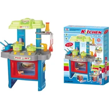 Dětská kuchyňka Hračka G21 Dětská kuchyňka DELICACY s příslušenstvím, modrá