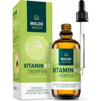 WoldoHealth tekutý vitamín K2 MK7 50ml - 200 μg