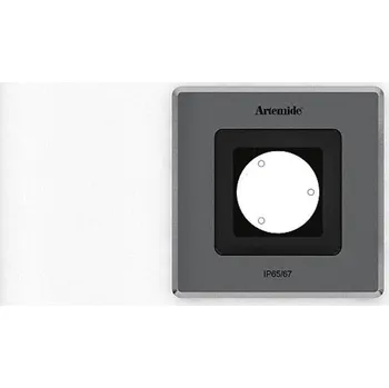 Venkovní osvětlení ARTEMIDE Ego Flat 90 downlight čtverec 24° 3000K Inox IK10 - ARTEMIDE AR T42012FLW00