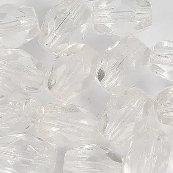 Korálek CZ Korálek broušený OLIVA 8/6mm crystal 00030