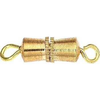 Materiál na výrobu šperku CZ Bižuterní šroubová záponka 10mm zlato