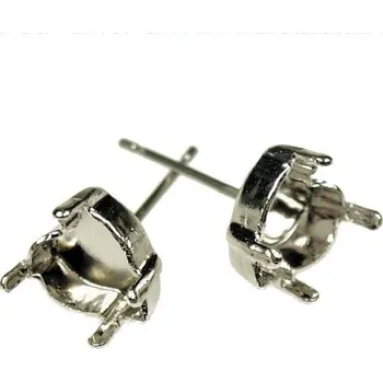 Náušnice Crystal-ZONE Naušnice trn Heart 4800+4831 8mm rhodium krapny