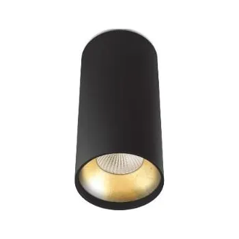 BPM Svítidlo TUBE LED 6,2W 3000K 540lm 60° Ø 86mm v. 185mm černá / zlatá - BPM BPM 9050.10.BK-G.D60.3K