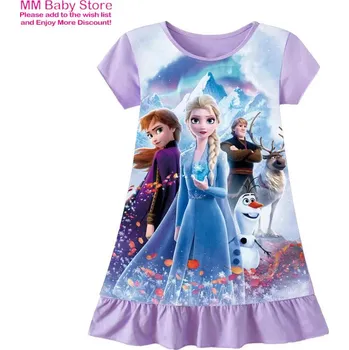 Dívčí šaty Dívčí pyžama šaty s princeznami Disney Barva: Oranžová, Velikost: 2-3T