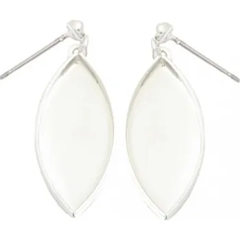 Náušnice Crystal-ZONE Náušnice bimbací Naveta 24/10mm platina