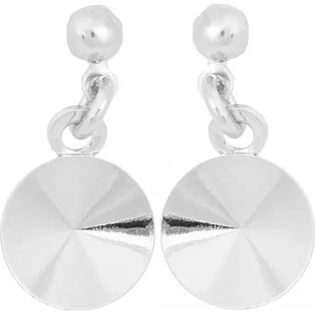 Náušnice Crystal-ZONE Náušnice bimbací Rivoli 8mm rhodium