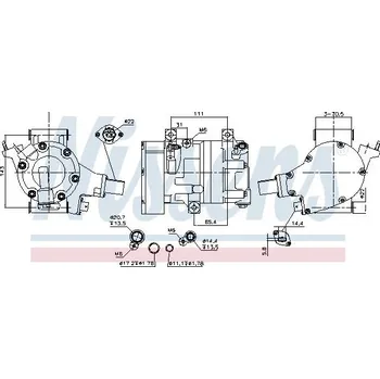 Klimatizace automobilu Kompresor, klimatizace NISSENS 891065