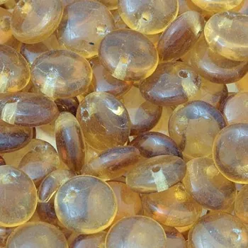 Korálek CZ Korálek mačkaný ČOČKA 6mm topaz