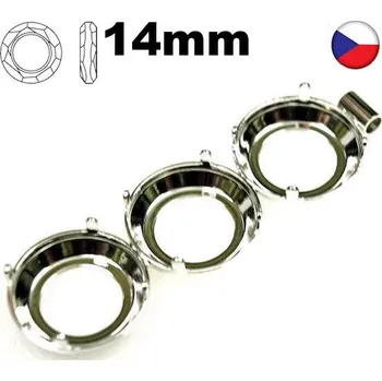 Přívěsek Crystal-ZONE Přívěsek trubička Cosmic Ring 3x14mm krapny rhodium