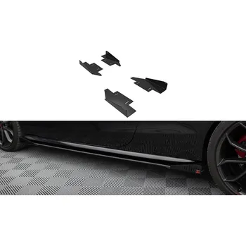 Tuning Maxton Design křidélka bočních difuzorů pro Audi A5 8T, plast ABS bez povrchové úpravy, Coupe/Cabrio, vč. S-line SLEVA 5%