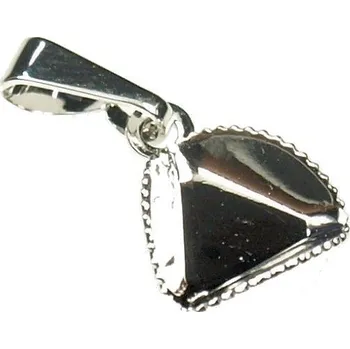 Přívěsek Crystal-ZONE Přívěšek Angled Cube 8mm rhodium