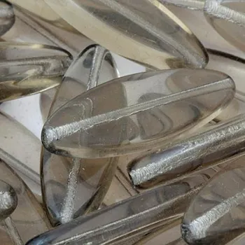 Korálek CZ Korálek mačkaný LODIČKA 24mm kouřová