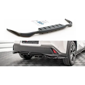 Nárazník Maxton Design středový spoiler pod zadní nárazník s žebrováním pro Lexus UX Mk1, plast ABS bez povrchové úpravy SLEVA 5%