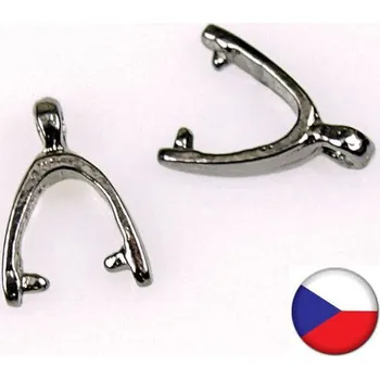 Materiál na výrobu šperku Crystal-ZONE Šlupna 10/5mm antracit