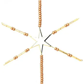 Vánoční dekorace Crystal-ZONE Kostra na vánoční hvězdu STAR 130mm Zlato