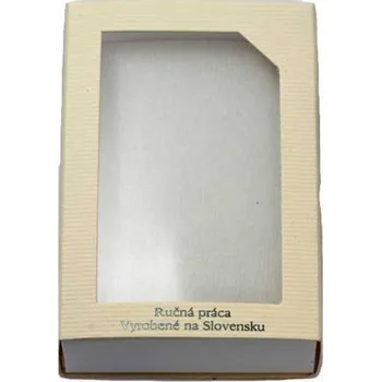 Dárková krabička Crystal-ZONE Dárková krabička s potiskem 92 / 62mm béžová SK verze