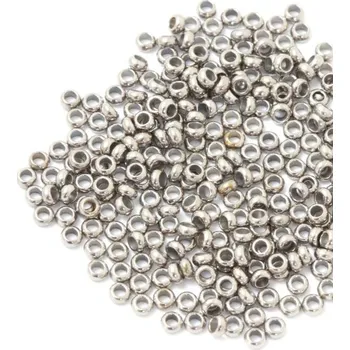 Materiál na výrobu šperku EU Zamačkavací rokajl 2mm chirurgická ocel (20ks)