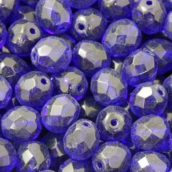 Korálek CZ Korálky broušené 10mm dark indigo (15ks)