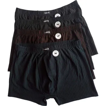 Boxerky FANNIFEN Pánské Maxi bavlněné boxerky proužek G337 Barva: černá, modrá, Velikost: 6XL