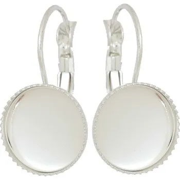 Náušnice Crystal-ZONE Náušnice Kruh miligrán 12mm platina