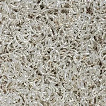 Materiál na výrobu šperku Crystal-ZONE Spojovací oválek 6mm stříbro 2g