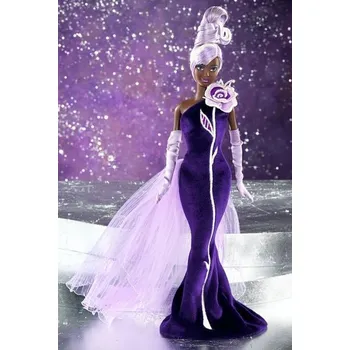 Panenka Barbie Sterling Silver Rose Afro-American by Bob Mackie, rok 2002