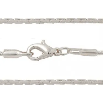 Řetízek Crystal-ZONE Řetízek SNAKE „S“ 1,5mm/44cm rhodium