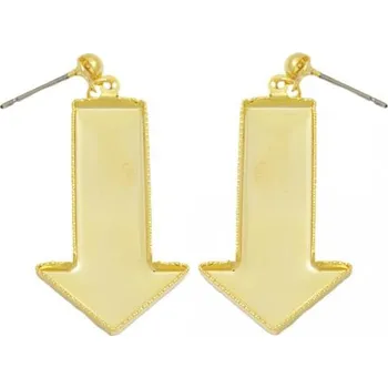 Náušnice Crystal-ZONE Náušnice bimbací Šipka 34/9mm zlato