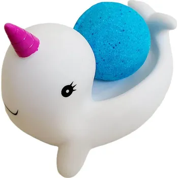 bomba do koupele Bohemia Gifts Pěnivá šumivá bomba do vany s hračkou Zvířátka: Velryba