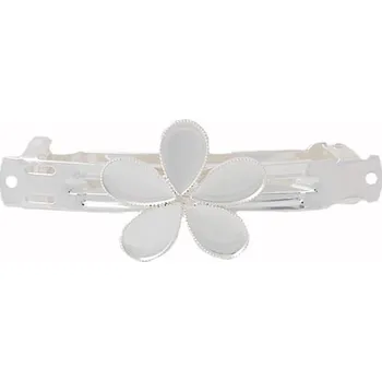 Materiál na výrobu šperku Crystal-ZONE Francouzská spona Kapka 5/13/8mm ag clear