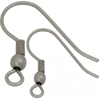 Materiál na výrobu šperku CZ Náušnicový afroháček 20mm antracit