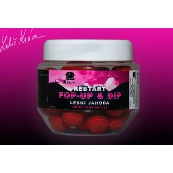 Boilies LK BAITS Pop-up ReStart Wild Strawberry+dip