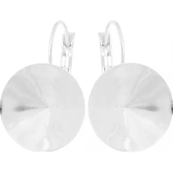 Korálek Crystal-ZONE Náušnice Rivoli 18mm ag+clear