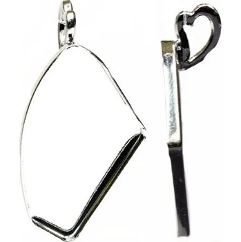 Přívěsek Crystal-ZONE Přívěsek Galactic 27mm Heart závěs rhodium