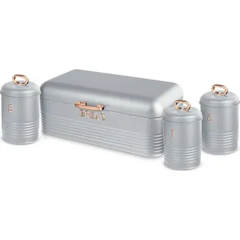 Dóza na potraviny BERLINGERHAUS Chlebník a sada dóz 4 ks Moonlight Edition BH-6755