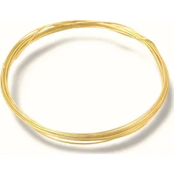 Hobby drát Crystal-ZONE Dekorační drátek 0,3mm/75cm gold plating 24kt