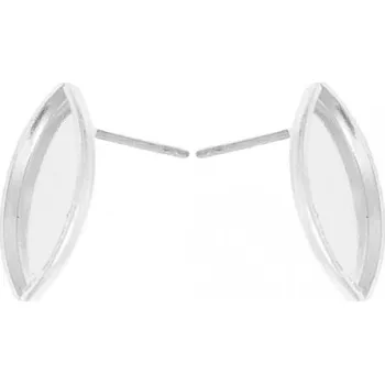 Dveřní kování Crystal-ZONE Naušnicový trn Naveta 14/7mm ag clear