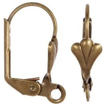 Věšák CZ Háček zavírací s mušlí staré zlato