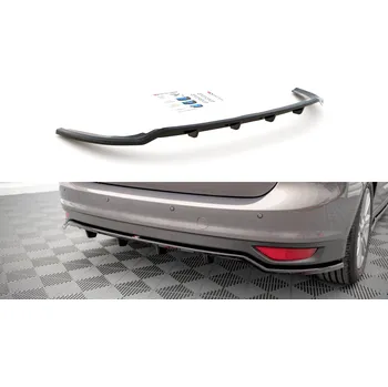 Nárazník Maxton Design středový spoiler pod zadní nárazník s žebrováním pro Ford C-max Mk2, plast ABS bez povrchové úpravy SLEVA 5%
