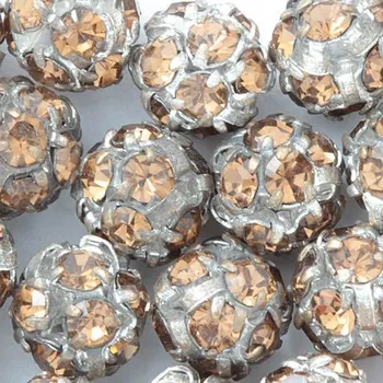 Korálek CZ Šatonová kulička 6mm antracit/topaz