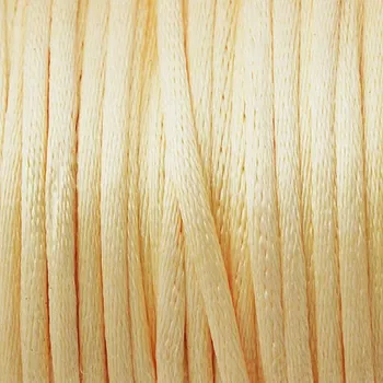 Materiál na výrobu šperku CZ Šňůrka saténová 2mm žlutá