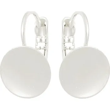 Náušnice Crystal-ZONE Náušnice Kids ploška Kruh 10mm rhodium