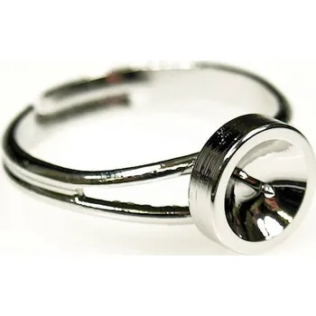 Prsten Crystal-ZONE Prsten Crystal Pearls 5818 10mm rhodium