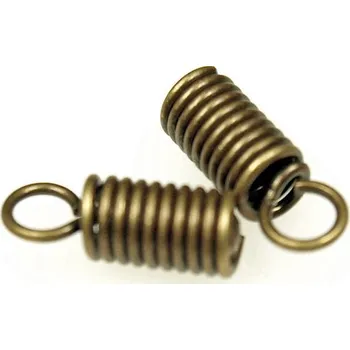 Materiál na výrobu šperku CZ Koncovka na návlekový materiál 3mm staré zlato