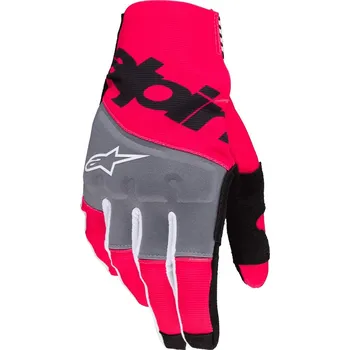 Moto rukavice ALPINESTARS rukavice TECHSTAR černá/růžová fluo 2025 - S